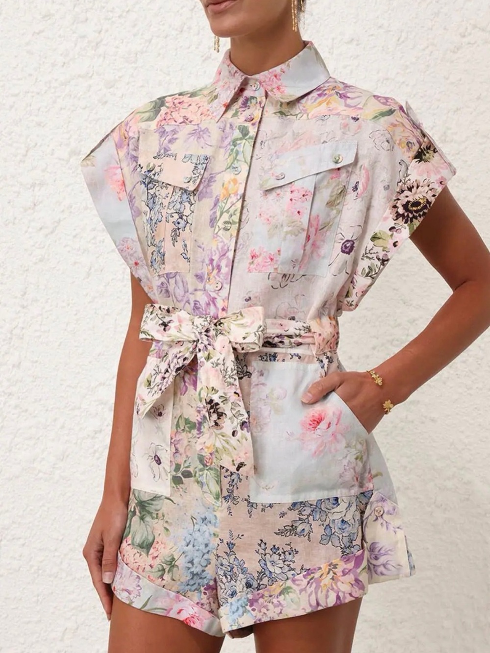 ZIMMERMANN
Halliday Cuffed Playsuit